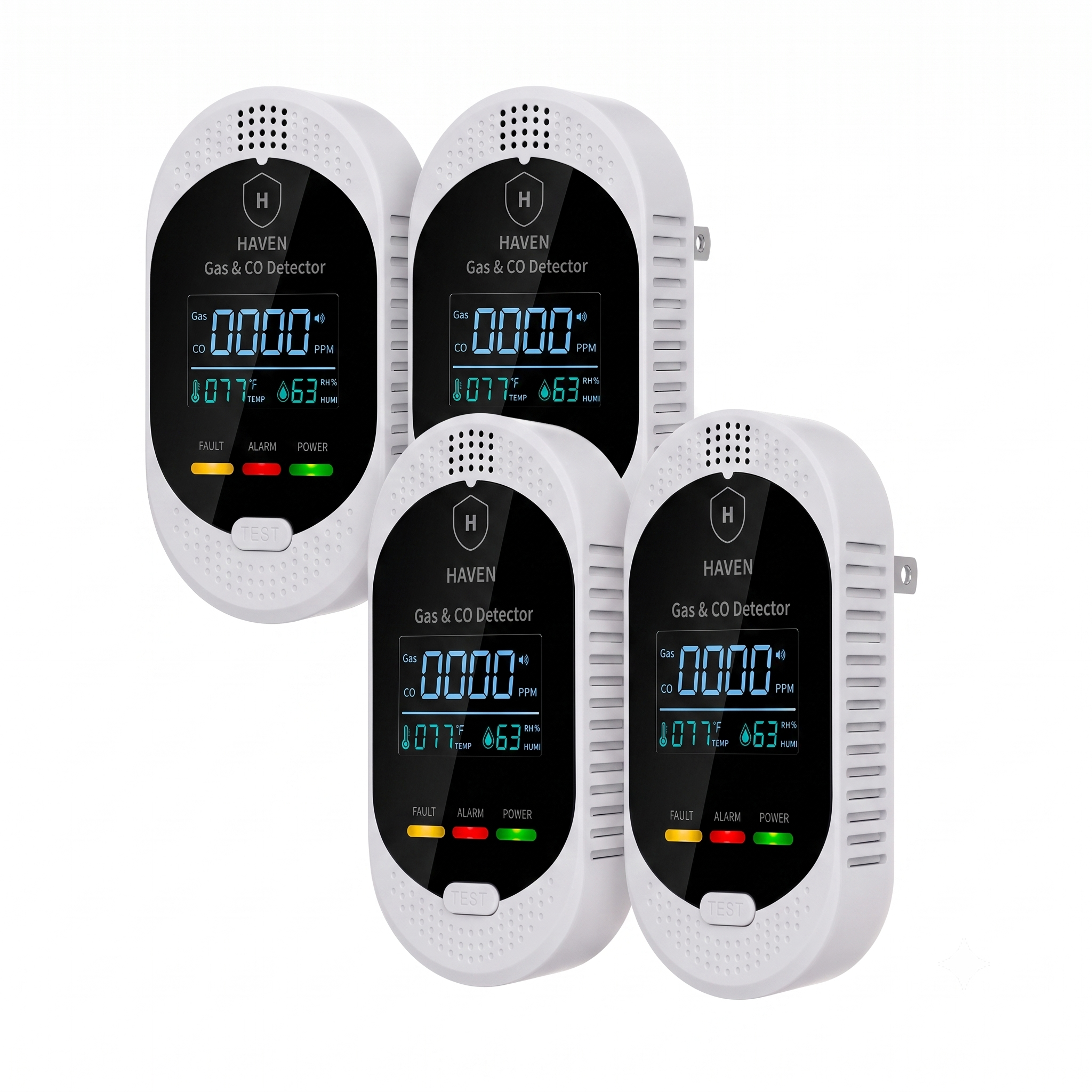 4-Pack Haven CO & Gas Detector